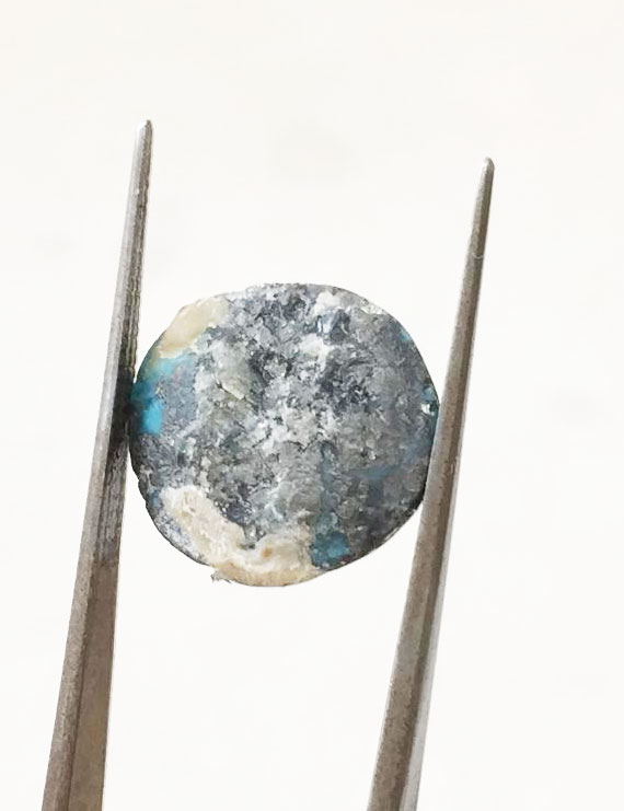 12.63 Ct Natural Irani Firoza (Iranian Turquoise) – Certified Original Gemstone | Gemshub